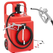 Beczki - Przenośny zbiornik paliwa z elektryczną pompą nalewakiem na kółkach 37 l/min 120 l - miniaturka - grafika 1