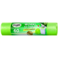 Worki na śmieci - Grosik Worki HD z taśmą 60l 10 szt. - miniaturka - grafika 1