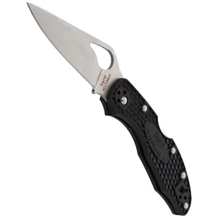 Nóż składany Spyderco Byrd Meadowlark 2 FRN Black, Plain (BY04PBK2) - Noże - miniaturka - grafika 4