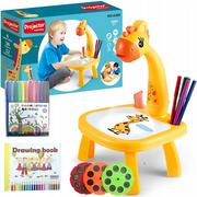 Tablice dla dzieci - Projektor Rzutnik Do Nauki Rysowania Malowania Żyrafa Stolik Podświetlenie - miniaturka - grafika 1