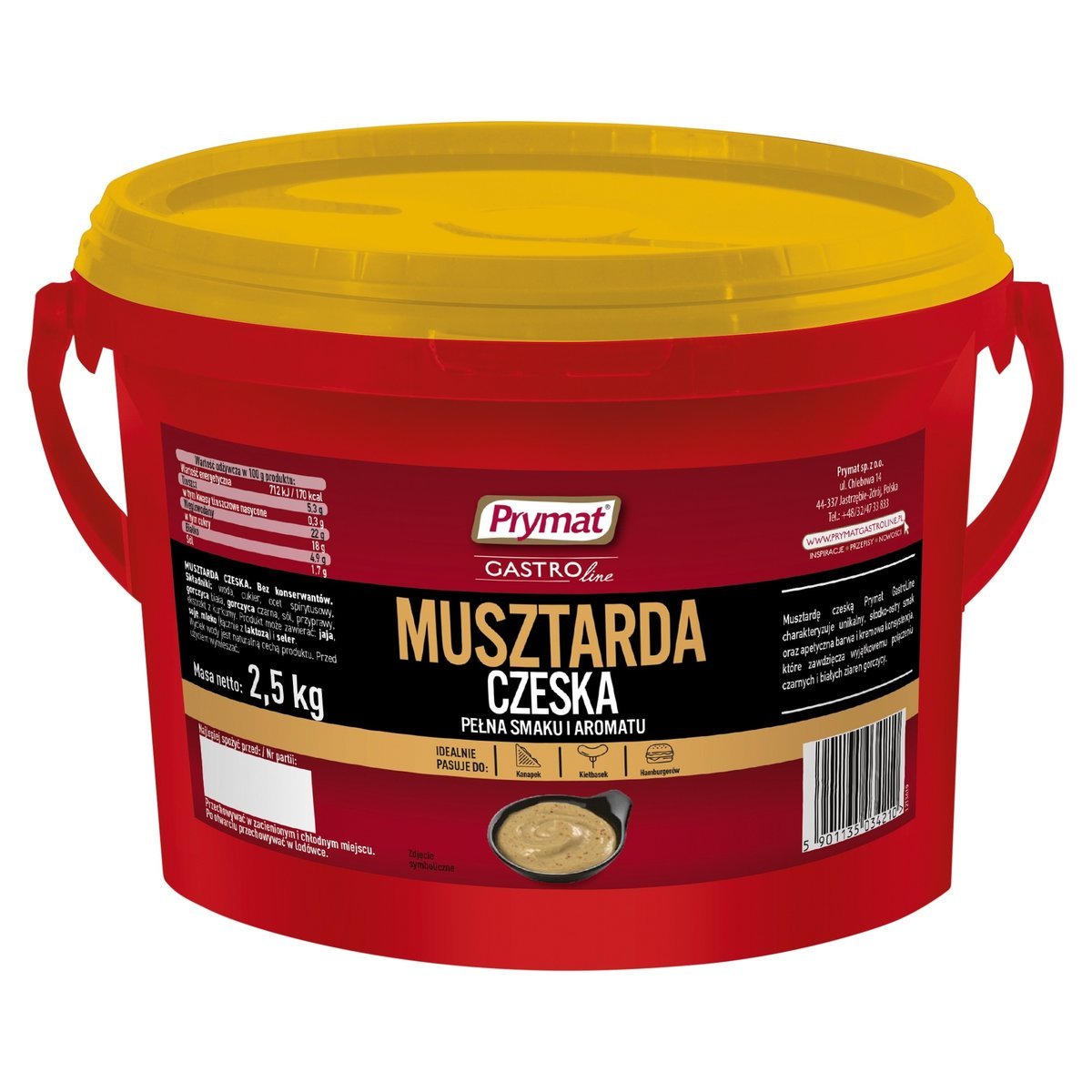 Musztarda czeska Prymat 2,5 kg
