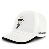 Czapki dla dzieci - Czapka z daszkiem KARL LAGERFELD Z30574 Biały - miniaturka - grafika 1