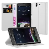 Etui i futerały do telefonów - Cadorabo pokrowiec ochronny na Sony Xperia Z w kolorze białym etui na telefon z magnetycznym zamknięciem - miniaturka - grafika 1