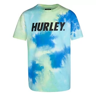 Koszulki dla chłopców - Hurley Hurley T-shirt chłopięcy Hrlb Tie Dye Tee żółty Volt 11 Jahre 984460 - grafika 1