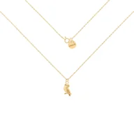 Naszyjniki - Pozłacany naszyjnik z sową 45 cm - miniaturka - grafika 1