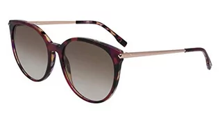 Okulary przeciwsłoneczne - LACOSTE EYEWEAR L928S-219 damskie okulary przeciwsłoneczne, fioletowy Havana, 56/18/140, Purple Havana, jeden rozmiar - grafika 1