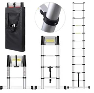 Drabiny - FANMART Drabina aluminiowa teleskopowa przystawna (wysokość robocza: 4,5 m) 47681874 - miniaturka - grafika 1