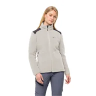 Kurtki damskie - Damska kurtka polarowa Jack Wolfskin KAMMWEG PILE FZ W dove - XS - miniaturka - grafika 1