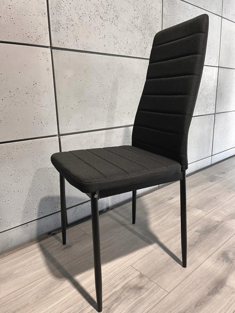 Lugano Krzesło tapicerowane zestaw 4 VALVA LINE FABRIC BLACK