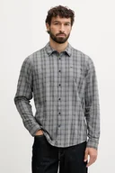 Koszule męskie - Pepe Jeans koszula bawełniana męska kolor szary regular z kołnierzykiem klasycznym PM3090830 - miniaturka - grafika 1