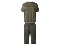 Piżamy damskie - esmara® Piżama damska z wiskozą (Khaki/ czarny, 3XL (56/58)) - miniaturka - grafika 1