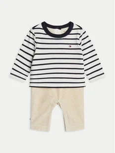 Tommy Hilfiger Komplet dziecięcy Nautical Stripe Mixed 1 Piece KN0KN01938 Biały Regular Fit - Komplety dla niemowląt - miniaturka - grafika 1