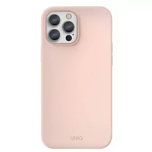 UNIQ etui Lino iPhone 13 Pro / 13 6,1" różowy/blush pink - Etui i futerały do telefonów - miniaturka - grafika 2