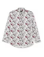 Koszule męskie - bugatti Męska koszula rekreacyjna, rękaw 1:1, jasnoszary-220, XL - miniaturka - grafika 1