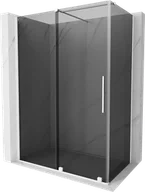 Kabiny prysznicowe - Mexen Velar kabina prysznicowa rozsuwana 150x90 cm, grafit, biała - 871-150-090-41-20 - miniaturka - grafika 1