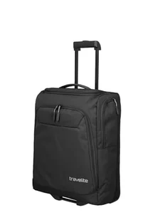 travelite Walizka podróżna na kółkach, mała, kick off, praktyczna walizka na kółkach na urlopie i podczas uprawiania sportu, 55 cm, 44 litry, czarny, Rollenreisetasche 55 cm, torba podróżna na kółkach - Torby podróżne - miniaturka - grafika 1