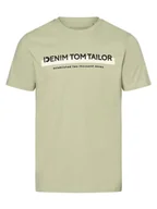 Koszulki męskie - Tom Tailor Denim - T-shirt męski, zielony - miniaturka - grafika 1
