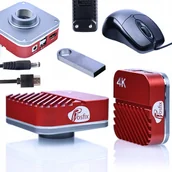 Mikroskopy i lupy - KAMERA SONY 4K MIKROSKOP Z FUNKCJĄ POMIARU C-MOUNT CMOS ROSFIX HERCULES - miniaturka - grafika 1