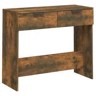 Lumarko Stolik konsolowy, przydymiony dąb, 90x36x75 cm - Konsole i sekretarzyki - miniaturka - grafika 3