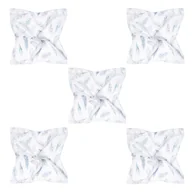 Pieluchy - 5-pak - Pieluszki bambusowe mini 25x25 - Niebiańskie piórka - miniaturka - grafika 1