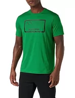 Koszulki męskie - Armani Exchange Męski T-Shirt Regular Fit Box Logo Pima Cotton Tee, zielony, XL - miniaturka - grafika 1