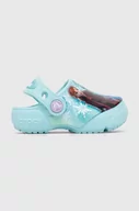 Buty dla dziewczynek - Crocs klapki dziecięce DISNEY FROZEN II CLOG T kolor niebieski - miniaturka - grafika 1