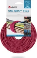 Taśmy klejące - VELCRO One Wrap 25 mm x 300 mm, 100 sztuk, czerwona - miniaturka - grafika 1