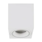 Lampy sufitowe - Ideus Sufitowa lampa nowoczesna Indi D04047 prostokątna do holu biała - miniaturka - grafika 1