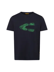 Camel Active Koszulka męska Mężczyźni Bawełna niebieski wzorzysty, M - Koszulki męskie - miniaturka - grafika 1