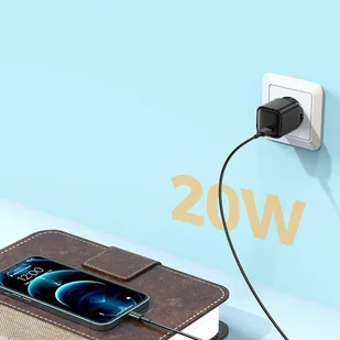 Joyroom szybka ładowarka sieciowa USB Typ C 20W Power Delivery Quick Charge 3.0 AFC czarna (L-P202) - Ładowarki do telefonów - miniaturka - grafika 9