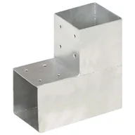 Akcesoria do ogrodzeń - vidaXL Łącznik do słupków w kształcie L, metalowy, 101x101 mm - miniaturka - grafika 1