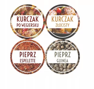 Naklejki Etykiety Na Przyprawy Słoik 300 Przypraw - Etykiety do drukarek - miniaturka - grafika 1