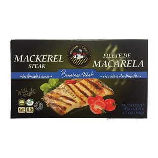 Grilowany Filet Z Makreli W Sosie Pomidorowym "Brivais Vilnis" 190G - Konserwy i dania rybne - miniaturka - grafika 1