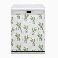 Dekoracje domu - Ozdobny Bluedecor Magnes na zmywarkę Zielone kaktusy 60x80 - miniaturka - grafika 1