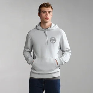 Męska Bluza NAPAPIJRI B-BOLLO H SUM H97 LIGHT GREY SOLI NP0A4H9LH971 – Szary - Bluzy męskie - miniaturka - grafika 1