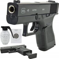 Zabawki militarne - Skleplolki Pistolet Glock ASG z metalu + 800 kulek - miniaturka - grafika 1