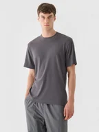 Koszulki męskie - Męski t-shirt basic Outhorn OTHWAW24TTSHM2368 - szary - miniaturka - grafika 1