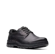 Półbuty męskie - Clarks Rockie Walk Gore-Tex H [black leather] - rozmiar 41 - miniaturka - grafika 1