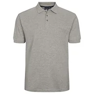 Koszulki męskie - North 56-4 Męska koszulka polo, szary (Grey Melange 0050), XL - miniaturka - grafika 1