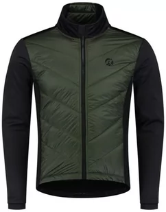 Męska Kurtka Rowerowa Rogelli Wadded 2.0 | Green/Black - Rozmiar L - Kurtki męskie - miniaturka - grafika 1