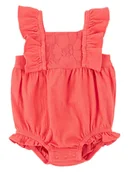 Pajacyki dla niemowląt - carter's Kombinezon w kolorze koralowym - miniaturka - grafika 1