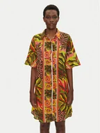 Sukienki - Iconique Sukienka koszulowa IC25-102 Kolorowy Relaxed Fit - miniaturka - grafika 1