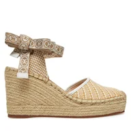 Espadryle damskie - Espadryle Coccinelle E4 SRK 32 01 01 Beżowy - miniaturka - grafika 1