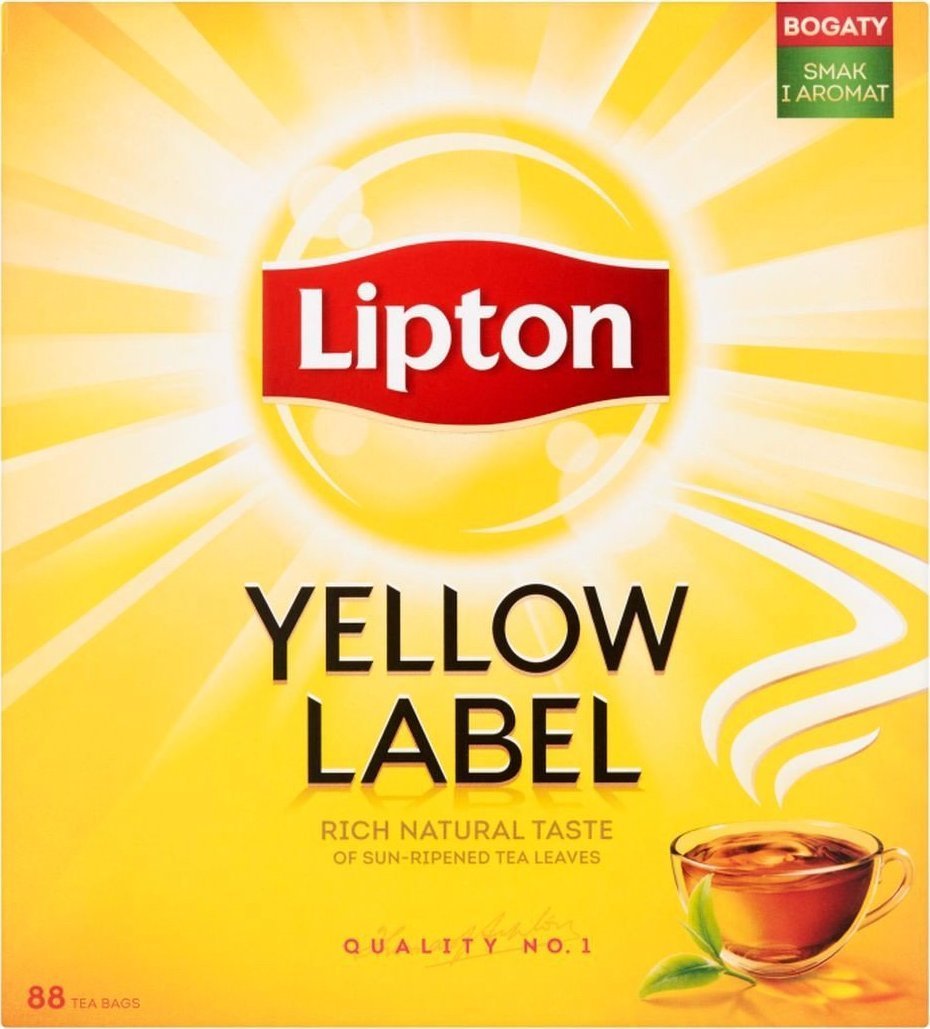 Lipton Lipton Yellow Label Herbata czarna 176 g 88 torebek