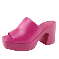 Klapki i japonki damskie - Klapki damskie UNISA platforma skóra - miniaturka - grafika 1