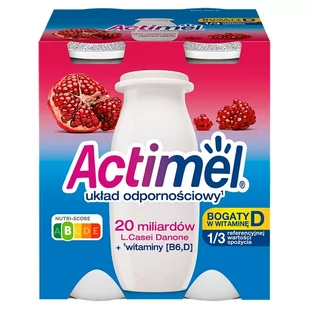 Actimel Napój jogurtowy o smaku owocu granatu 400 g (4 x 100 g) - Kefiry, jogurty, maślanki - miniaturka - grafika 1