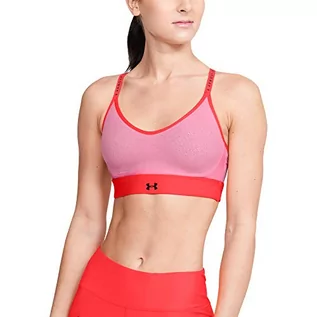 Biustonosze - Under Armour Damski biustonosz Limitless Low Sports Bra Szminka (691)/czarna XS 1351985-691-X-Small - grafika 1