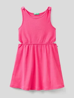 Sukienki - Benetton Sukienka w kolorze różowym - grafika 1