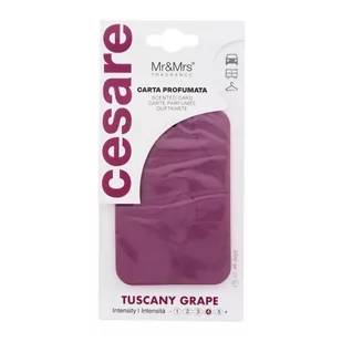 Mr&Mrs Fragrance Cesare Scented Card Tuscany Grape zapach samochodowy 1 szt unisex - Zapachy samochodowe - miniaturka - grafika 1