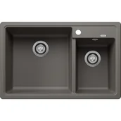 Zlewozmywaki - Zlewozmywak granitowy BLANCO Legra 8 Silgranit Wulkaniczny szary 527272 - miniaturka - grafika 1